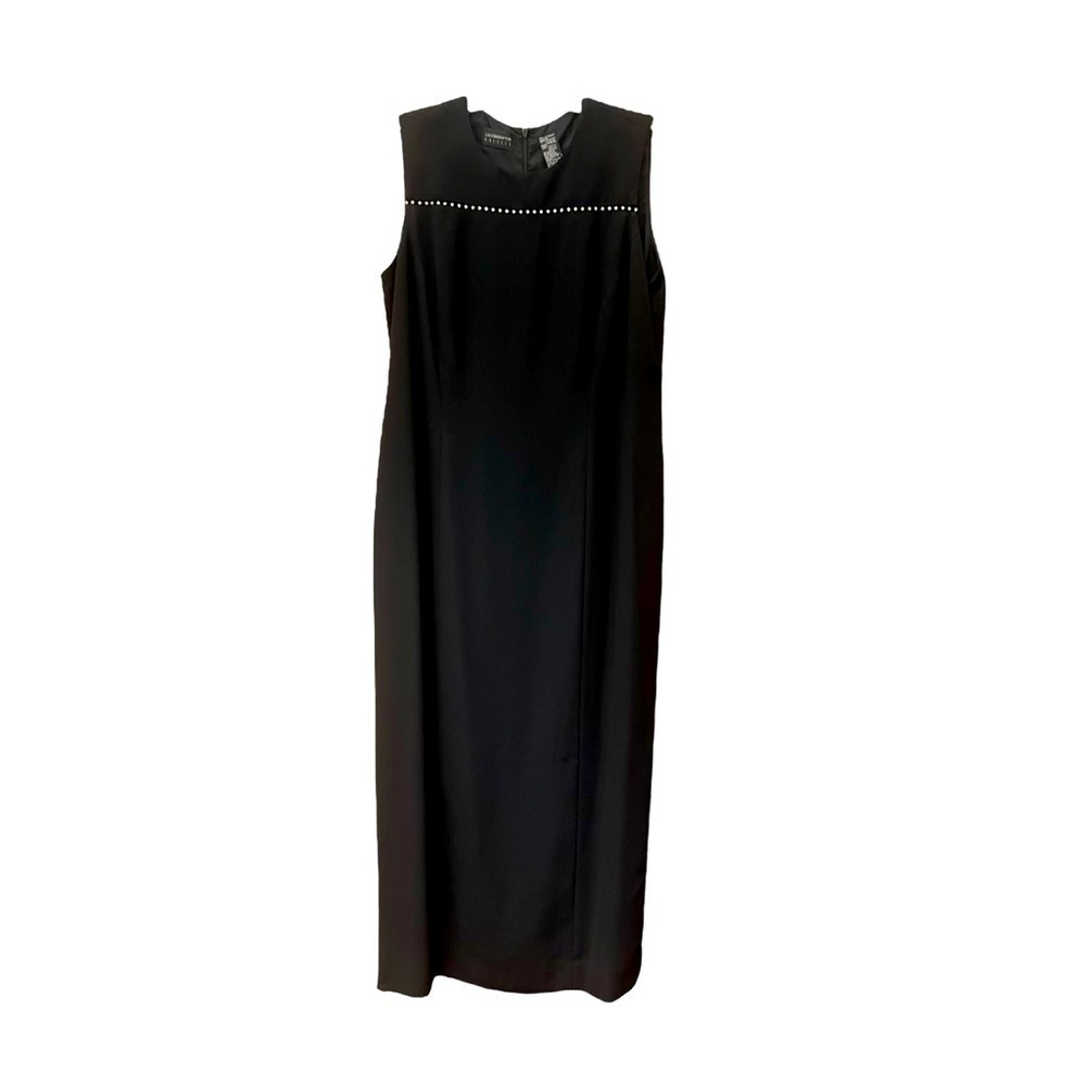 Liz Claiborne Women’s Black Dress With Jewel Accents Size 16